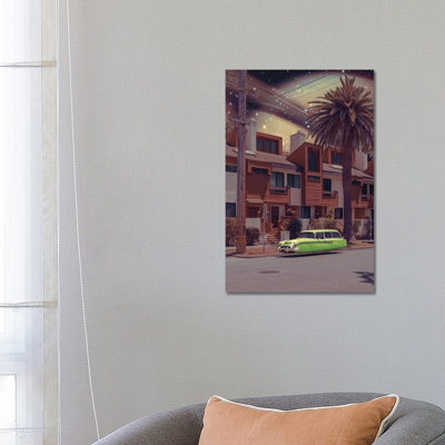 Space Village by Jonas Loose - Wrapped Canvas Print