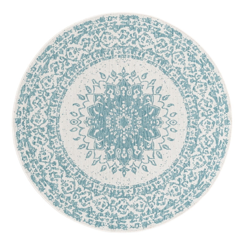 Tapis laminé orné, Rond 6 pi 1 po