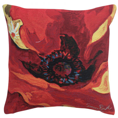 Floral Cotton Blend Pillow Cover