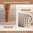  Striped Upholstered Wooden Chair Set With Rolled Arm-928195106