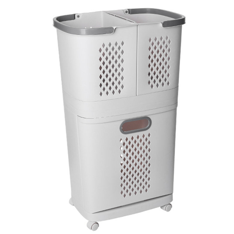 Beraun Plastic Laundry Room Organizer with Wheels