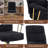 Textured Boucle Fabric Office Chair, Modern Height Adjustable Desk Chair With Padded Arms-883501150