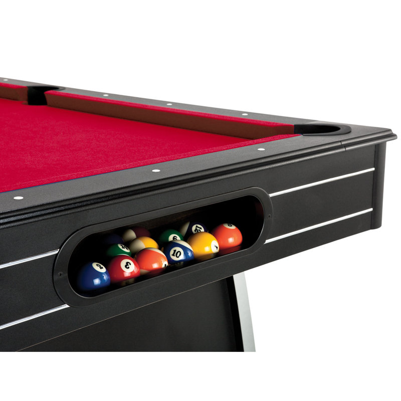 Table de billard Fat Cat Tucson 7' ​​avec billes de retour et surface de jeu rouge, Rouge