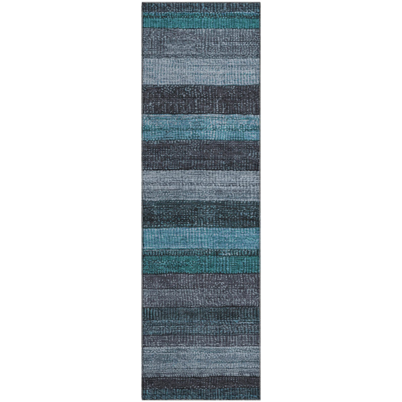 Premium Machine Washable Medena AMF1865 Stripes Rug, Runner 2'3" x 7'6"