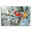 «Heavy Snowfall» par William Vanderdasson, art mural en verre acrylique, 24 po x 16 po