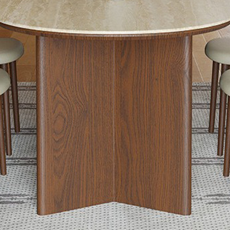 Table de salle à manger ovale de style français, H 29,53 po x L 62,99 po x l 31,5 po