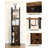 Bathroom Storage Cabinet - Toilet Paper Storage Cabinet, Small Toilet Paper Holder with 4 Wheels, Bathroom Organizer with Adjustable Shelf, for Small Spaces, Rustic Brown