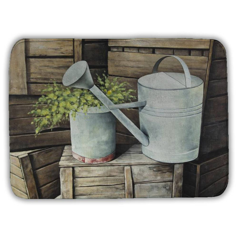 Feinleib Microfiber Non-Slip Bath Mat, 24" W x 17" L