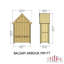 Balsam Wooden Arbour With Bench