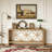 Farmhouse Sofa Entryway Console Table with Storage