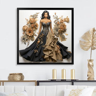 Haute Couture Elegance I - mode, art mural