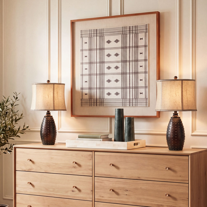 Xavier Resin Table Lamp