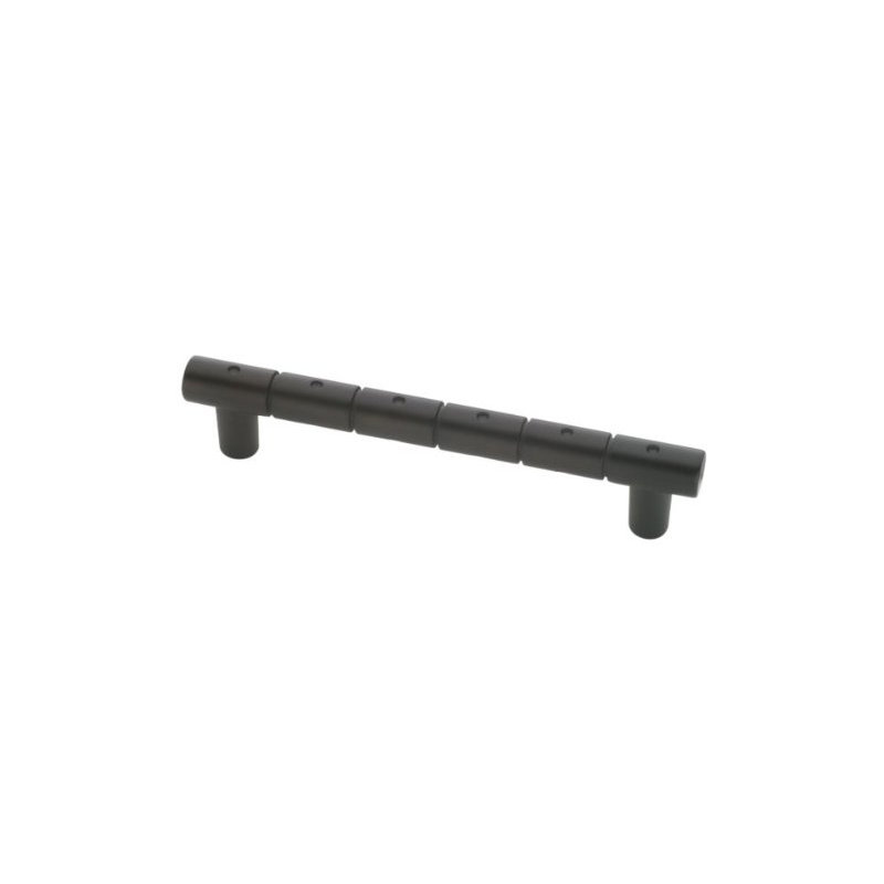 3-3/4" Ring & Dot Pull, Dark Oil Rubbed Bronze
