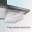 90CM Wall Mount Range Hood with LED Lights