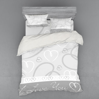 Hearts Modern & Contemporary Duvet Cover