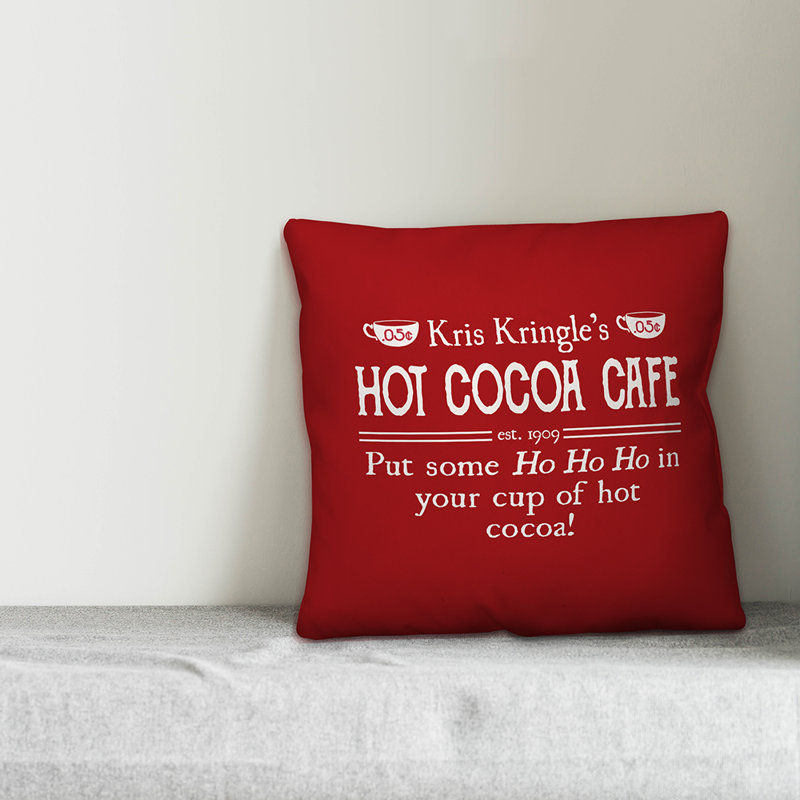  Housse de coussin Kris Kringles, 16 po x 1 po, Polyester/ Bourre en polyester