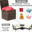 Brown Deck Storage Container With Hinged Lid - Easy Access To Your Belongings Spacious Outdoor Cushion Bin Holds Multiple Cushions