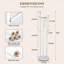 Portemanteau autoportant rotatif avec 3 tablettes et 9 crochets, organisateur de vestibule pour vestes, chapeaux, sacs et chaussures