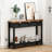 43" Console Table, Modern Wood Side Table With Open Storage Shelves, Freestanding Narrow Display Shelf, Accent Table, Behind Couch Table For Living Room, Hallway, Foyer-1964929066