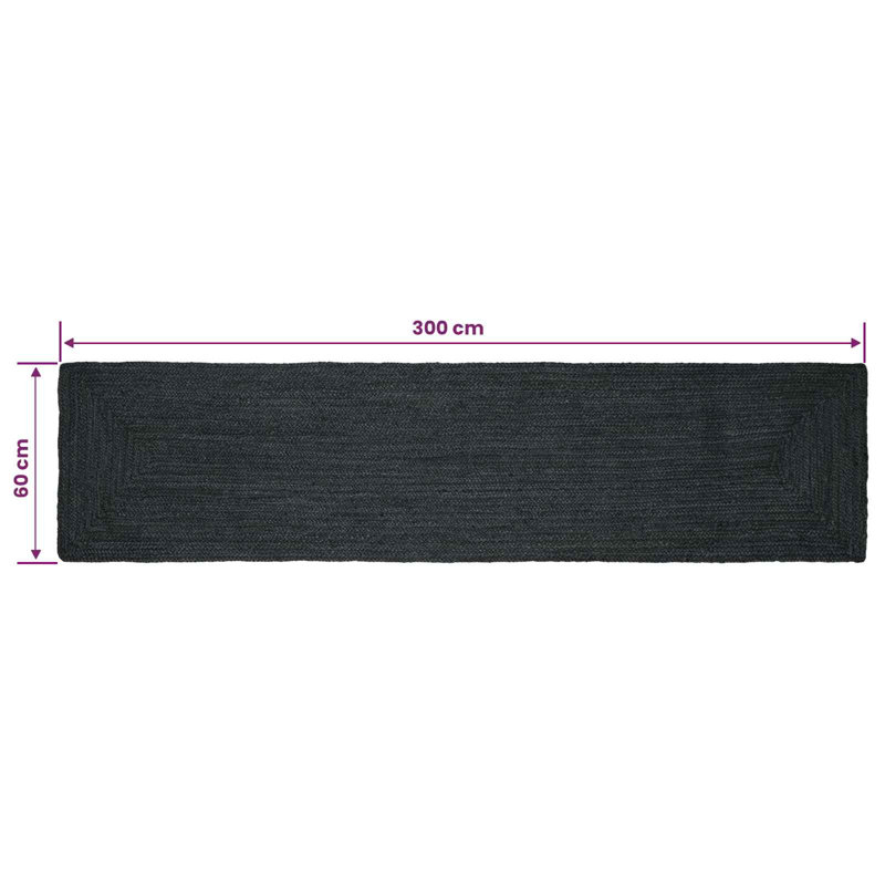 Hand Braided Area Rug, Runner 60 x 300 cm