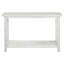 Console de canapé d'entrée en bois blanc Castleton