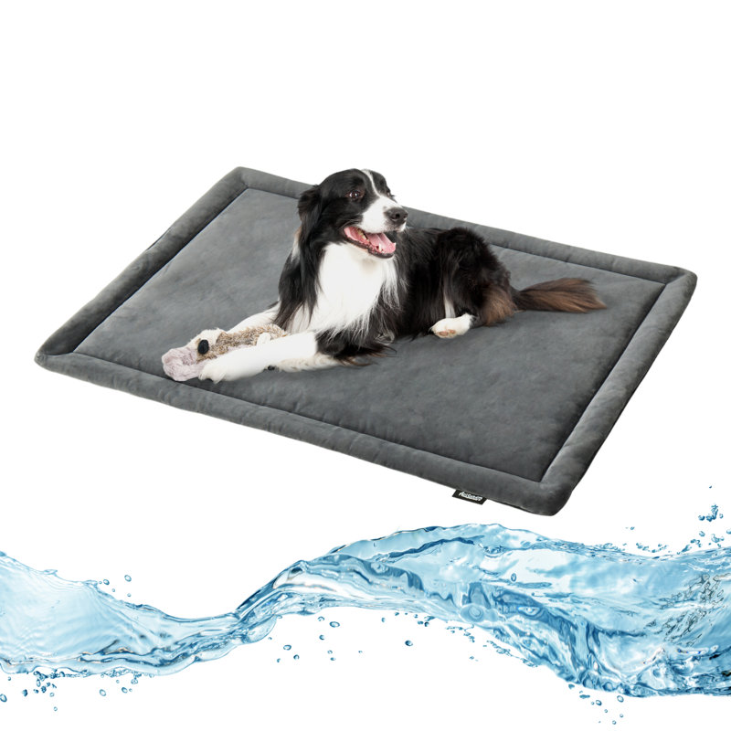 Tapis de lit pour chien Mckoy, Gris, H 1,5 po x l 42 po x P 28 po