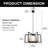 Kamauri 6 - Light Dimmable Geometric Chandelier