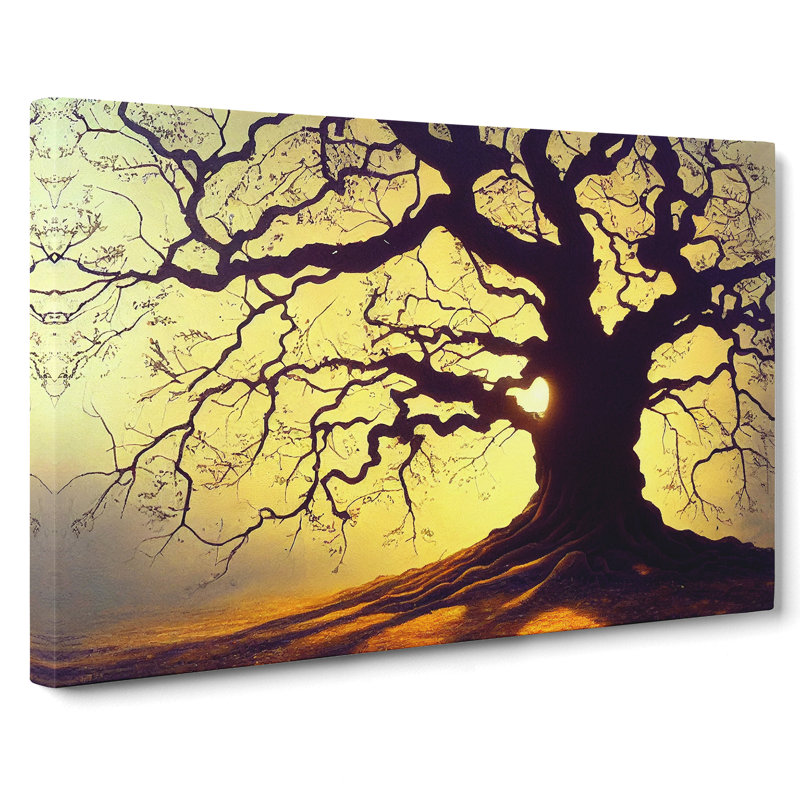Irresistible Oak Tree - Wrapped Canvas, 35cm H x 50cm W x 3cm D