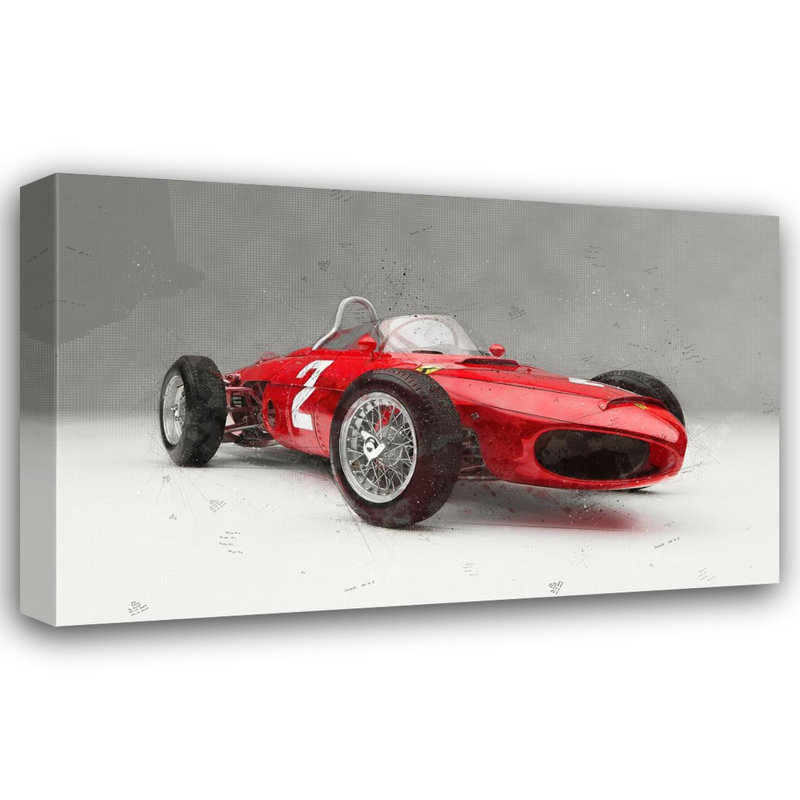 «Ferrari 156 Sharknose final» par Stephen Chambers, impression sur toile tendue, H 15 po x l 18 po x P 1,5 po