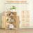Small Corner Cabinet with 1 Adjustable Shelf