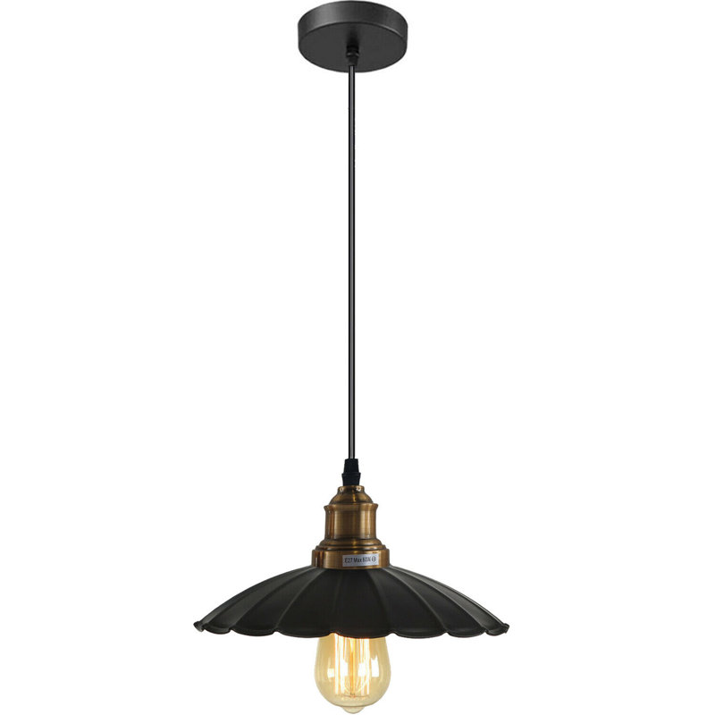 Brashear 1 - Light Black Single Pendant