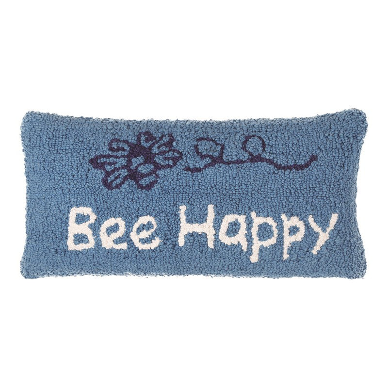 Manual Woodworkers & Weavers 17" x 9" Rectangular Cotton Wool Blend Hooked Decorative Pillow Cover