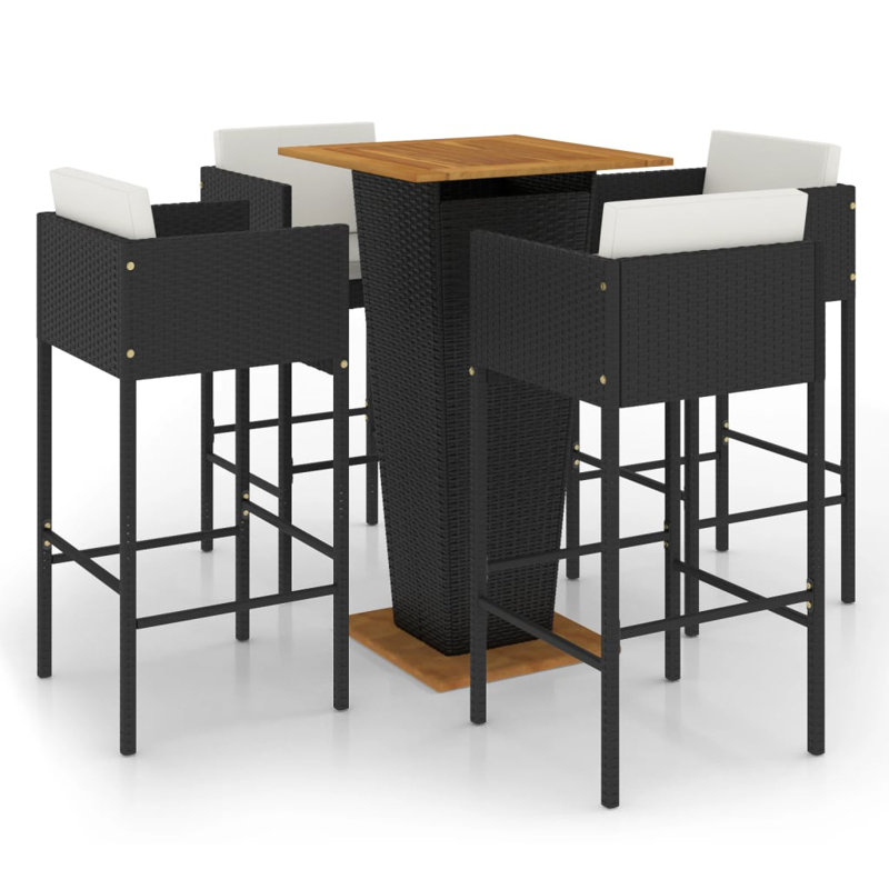 Bar Set Steel Frame Material, Black