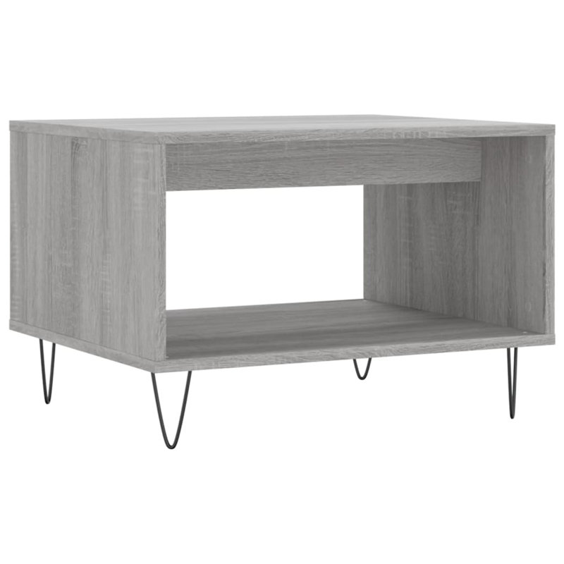 Glendarious Four Leg Coffee Table with Storage, Grey Sonoma