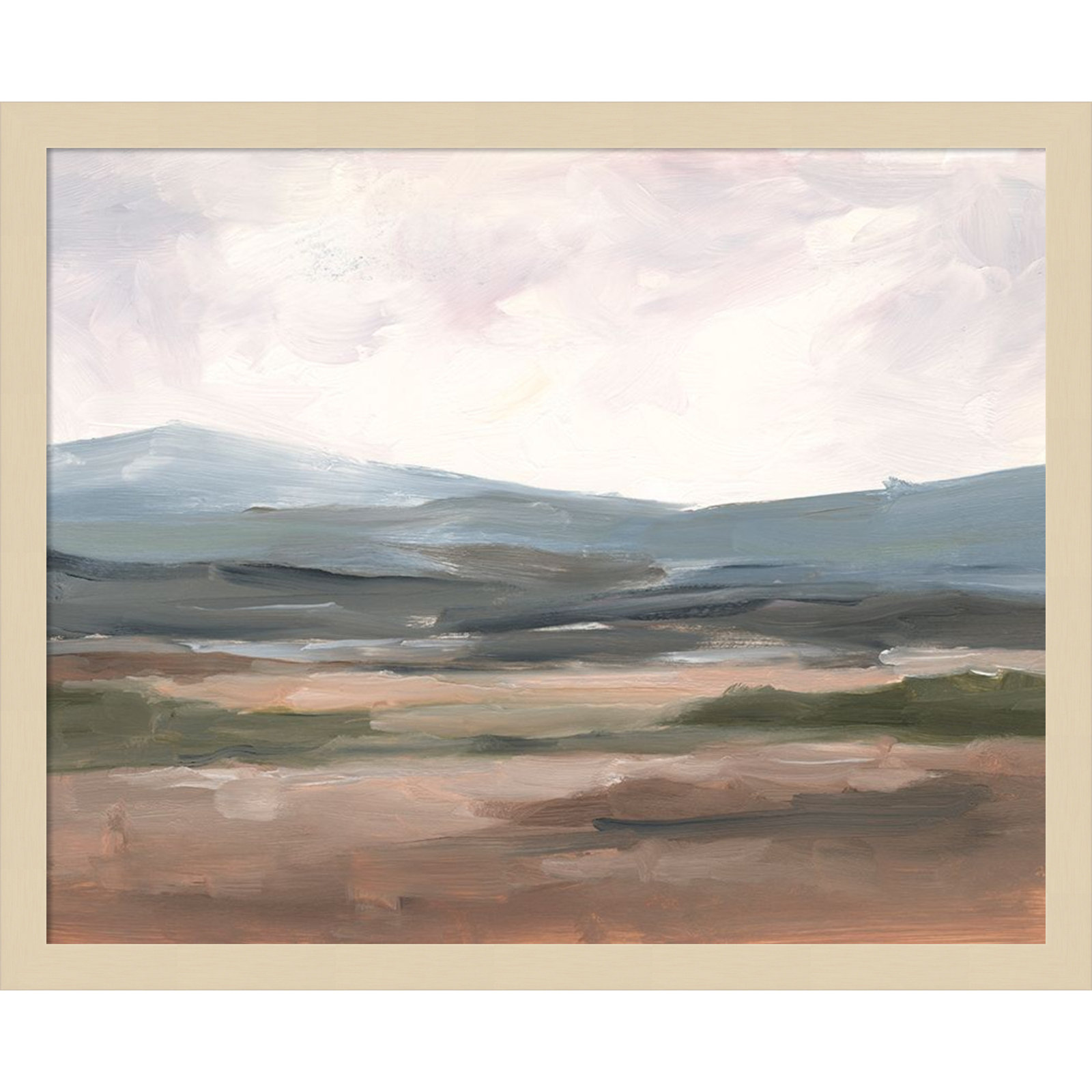 Ethan Harper "Serene Mountain Study I" Print, Brown, 17" H x 21" W