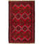 Tapis décoratif en laine noué à la main de conception unique 3 pi 7 po x 5 pi 8 po Boushra
