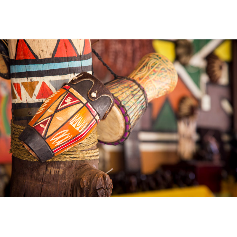 African Drums by Rixipix - Wrapped Canvas Print, 81cm H x 122cm W x 3.8cm D