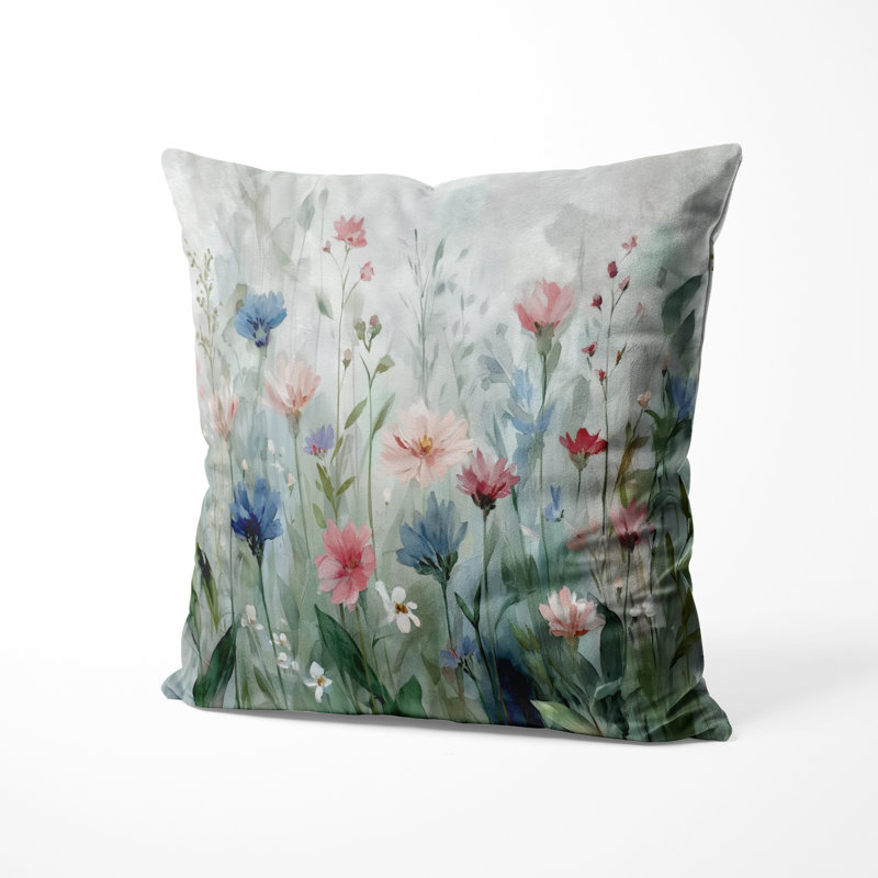 Coussin Wildflowers, H 18 po x l 18 po