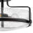 Harper 18-in 3-Light Semi-Flush Mount Retro Ceiling Light