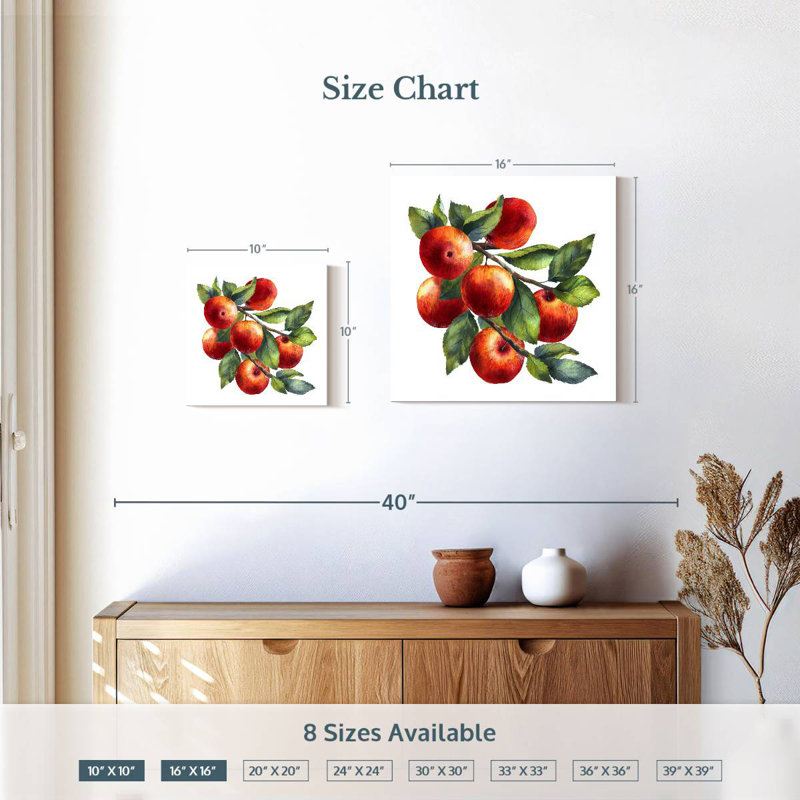 Pommes rouges Yarlin, H 10 pi x l 10 pi