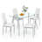 Suhani 4 - Person Glass Top Four Leg Dining Set-1290101021-1290101018