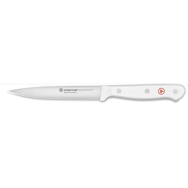 WÜSTHOF Gourmet White 4.5" Utility Knife, White, 4.5"