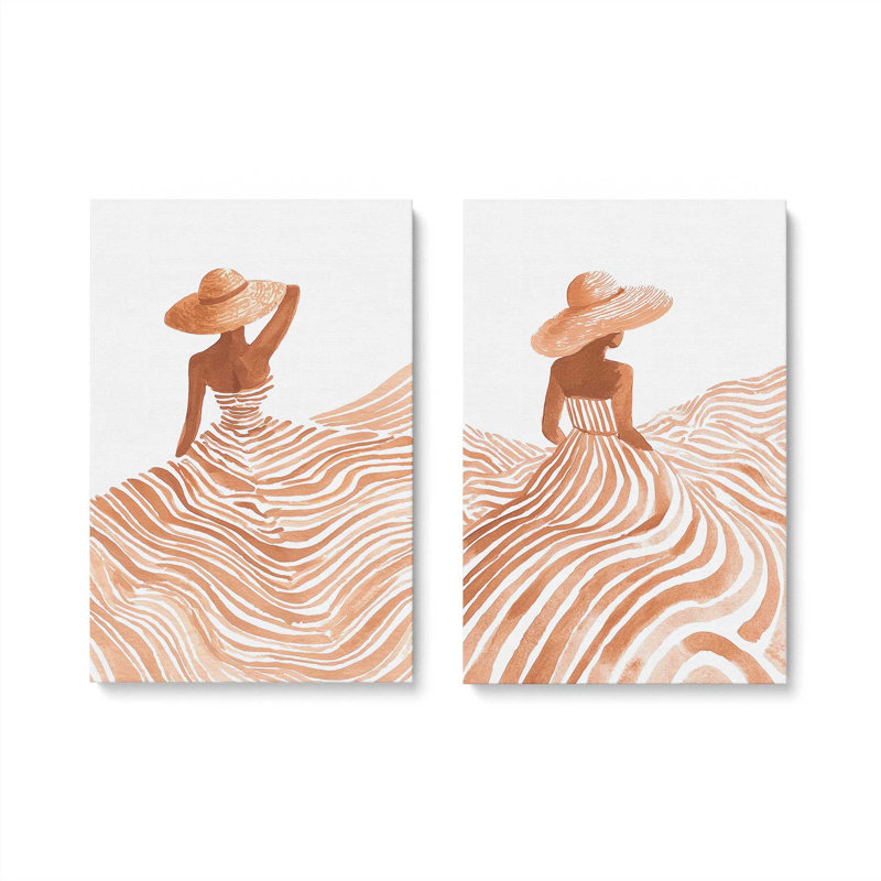 Desert Muse, ensemble de 2 impressions, 36 po x 24 po, Toile tendue