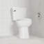 Siège de toilette 2PC allongé, siège de toilette à dégagement rapide et fixation rapide, siège de toilette en plastique à fermeture douce, facile à installer et à nettoyer - blanc