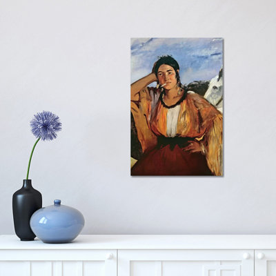 Gypsy With A Cigarette by Edouard Manet - Wrapped Canvas Print