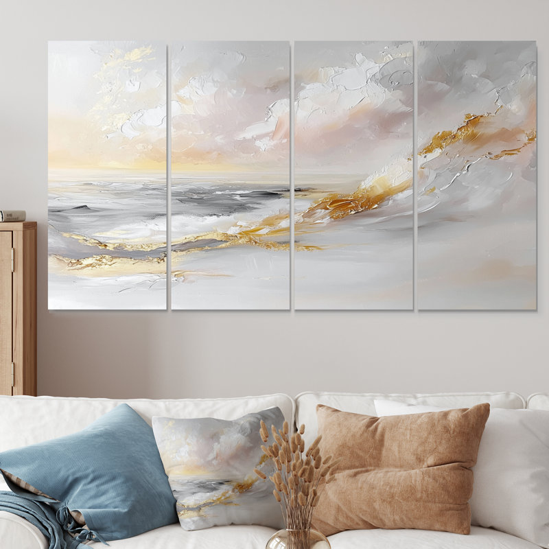 Aun - décoration murale plage - art mural nautique, 4, H 28 po x l 48 po