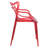 Red Color Wire Design Side Chair