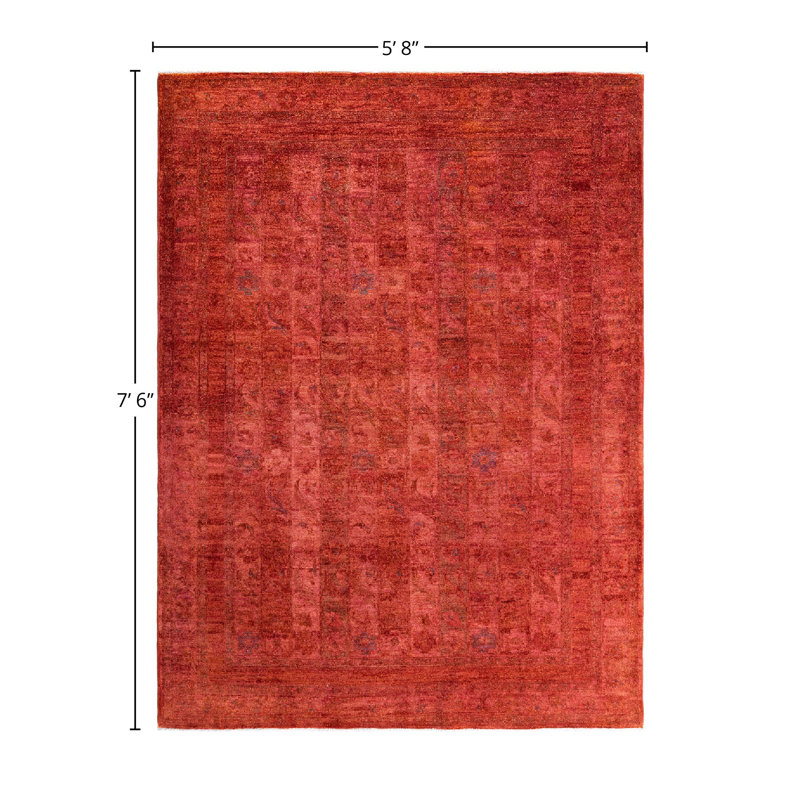Manha One-of-a-Kind 5' 8" X 7' 6" Hand Knotted Area Rug