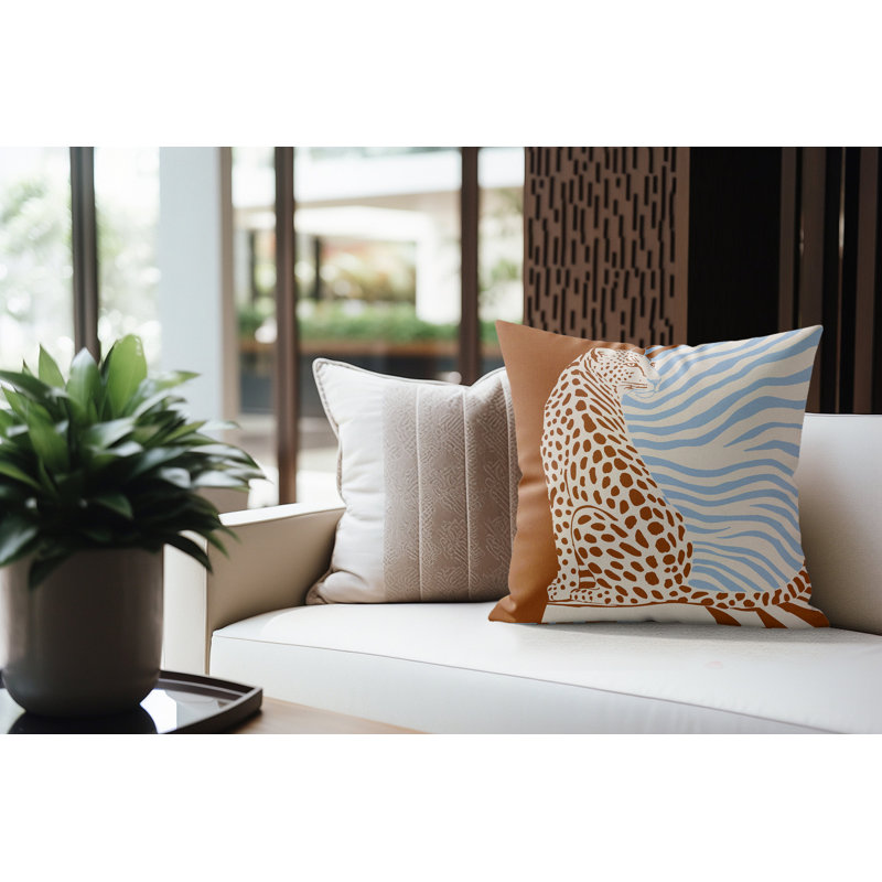 Coussin intérieur en faux suède Damisa, Lavande latté, 18 x 18