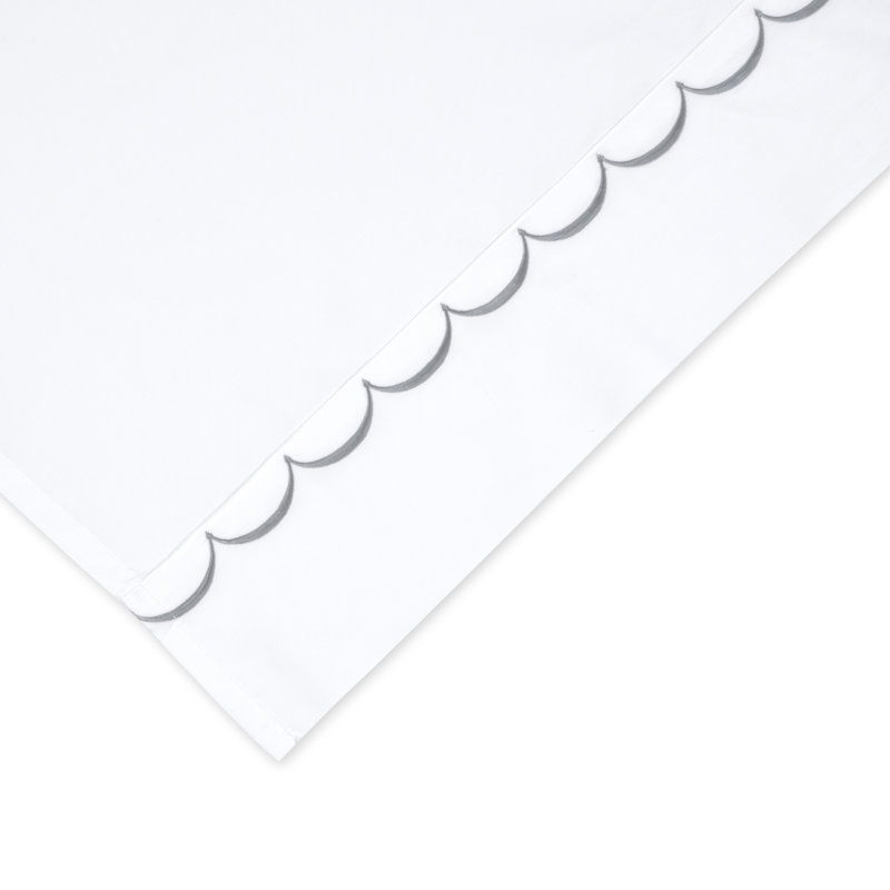 600 Thread Count Brushed Cotton Sateen Pillowcase, King, Gray